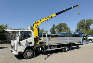 JAC N90 (9т) КМУ HYVA 3.2 E3 (3т) БОРТ АЛЮМИНИЙ 6,2×2,55×0,6 м